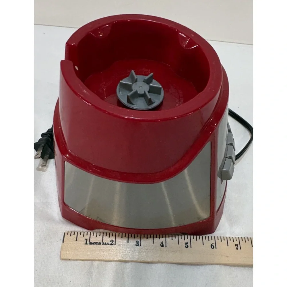 Hamilton Beach Red Blender Motor Base Only Tested Working Model 58147 Series
